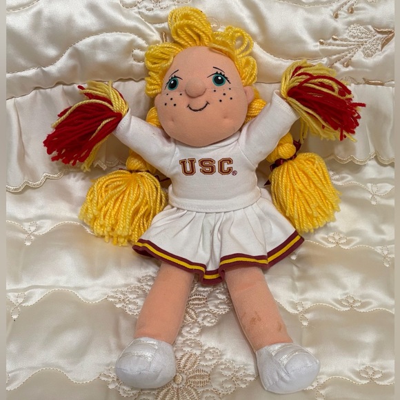 Collegiate Licensed Product Other - USC Trojans Cheerleader Doll with Pom Poms vintage Collegiate cheerleader doll